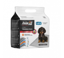 Пелёнки AnimAll Puppy Training Pads для собак и щенков, с активированным углём, 60×90 см, 50 шт.