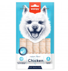 Wanpy Dog — крем-лакомство для собак «нежное пюре» из курицы, 70 г