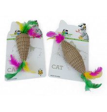 Игрушка картонная с перьями, 15 см (41410)