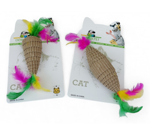 Игрушка картонная с перьями, 15 см (41410)