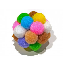 Игрушка для кошек, мяч пушистый, d-5 см (41241)