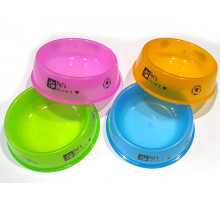 Миски пластиковые полупрозрачные, разные цвета, 18 см №2 (43181)