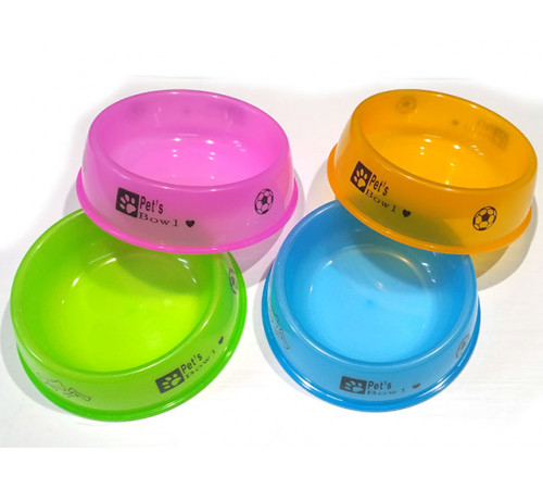 Миски пластиковые полупрозрачные, разные цвета, 18 см №2 (43181)