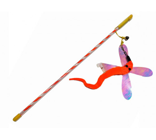 Игрушка для кошек, удочка-дразнилка, 42 см (41223)