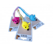 Мышь с длинным хвостом, 30×5,5 см, разные цвета (41356)