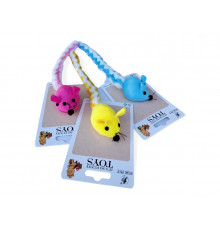 Мышь с длинным хвостом, 30×5,5 см, разные цвета (41356)