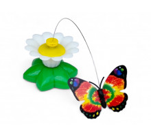 Игрушка для кошек, ромашка с бабочкой (41405)