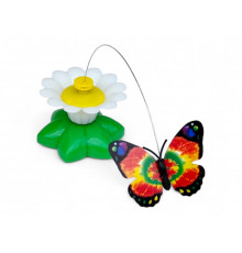 Игрушка для кошек, ромашка с бабочкой (41405)
