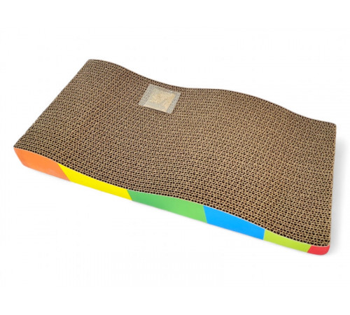 Когтеточка картонная "Волна", малая, 43×21×3,5 см (41448)