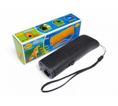 Ультразвуковой отпугиватель от собак с фонариком (43557)