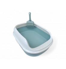 Туалет-лоток с лопаткой, малый, 39,5×29×13,3 см, Китай (43576)