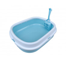 Туалет лоток, с лопаткой, большой, 48.5*40*13см, (43391)