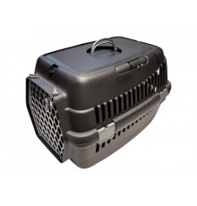 Переноска-бокс для кошек и собак, малая, 48×29×32 см, чёрная, Турция (43389)