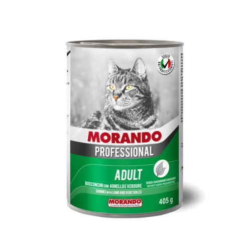 Morando Professional кусочки для кошек с ягнёнком и овощами, 405 г