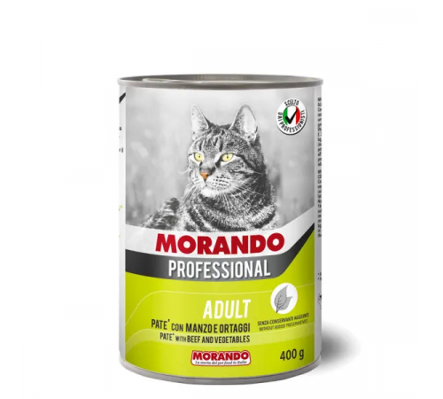 Morando Professional паштет для кошек с говядиной и овощами, 400 г