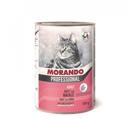 Morando Professional паштет для кошек со свининой, 400 г