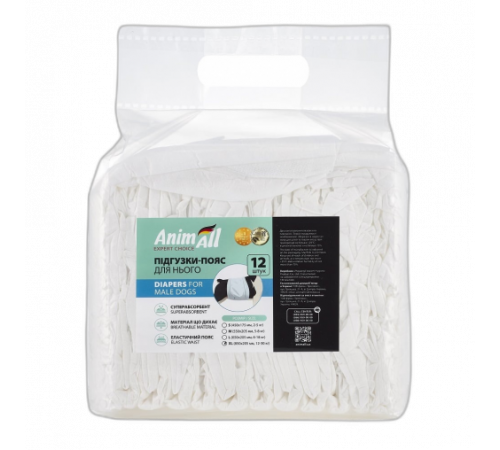 AnimAll гигиенический пояс для собак, размер XL, 12 шт