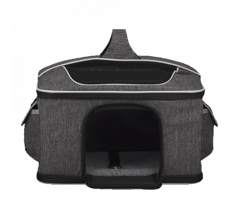 AnimAll сумка-переноска для кошек и собак, серая, 40×28×28 см