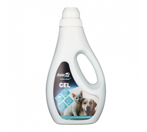 AnimAll Clean Home гель для стирки вещей домашних животных, без аромата, 1 л