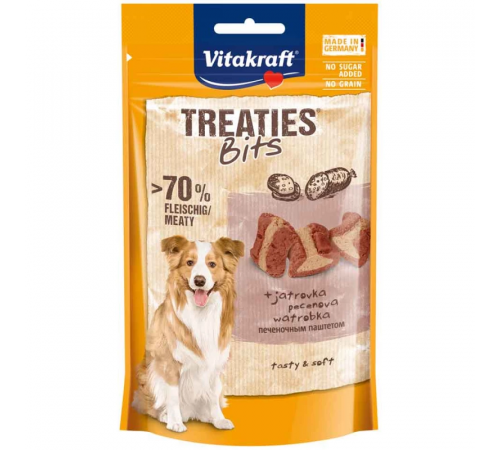 Vitakraft Treaties Bits с печёночной колбасой, 120 г