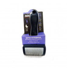 Щетка-пуходерка для животных «AnimAll Brush-Fluffer», прямоугольная, S (174×80×40 мм)
