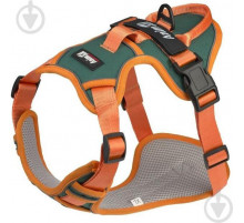 Шлейка-анатомическая AnimAll, размер XL (77–100 см), зеленая/оранжевая