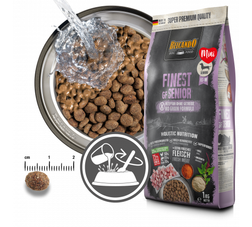 Belcando Finest GF Senior — сухой корм для взрослых и пожилых собак, чувствительных к зерну, 1 кг (развес)