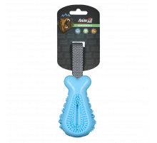 Игрушка для собак AnimAll GrizZzly «Куриная ножка» с пищалкой, синяя, 25×7,2×5,8 см