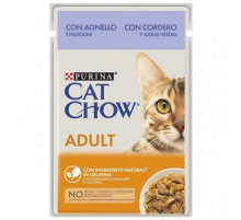 Влажный корм для кошек Purina Cat Chow Sterilised с ягнёнком и горохом 85 г