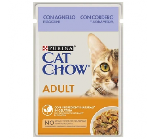 Влажный корм для кошек Purina Cat Chow Sterilised с ягнёнком и горохом 85 г