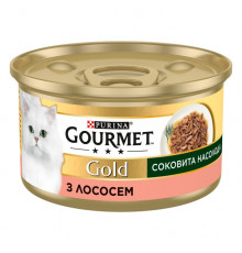 Влажный корм для кошек Gourmet Gold Succulent Delights с лососем 85 г