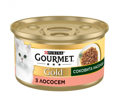 Влажный корм для кошек Gourmet Gold Succulent Delights с лососем 85 г