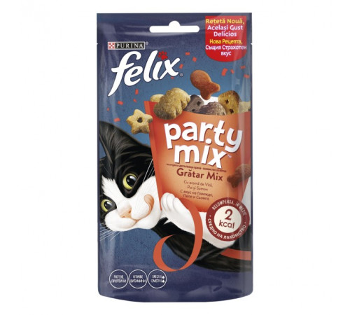 Лакомство для кошек Felix Party Mix Mixed Grill 60 г
