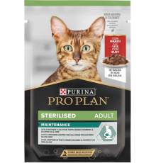 Влажный корм для кошек Purina Pro Plan Sterilised с говядиной 85 г