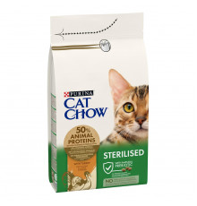 Сухой корм для кошек Purina Cat Chow Sterilised с индейкой 1,5 кг
