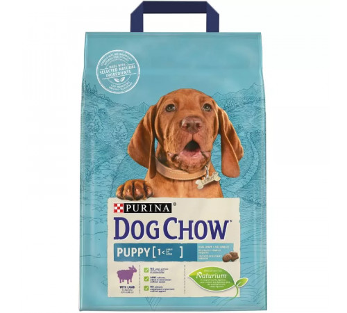 Сухой корм для щенков Purina Dog Chow Puppy с ягнёнком 2,5 кг