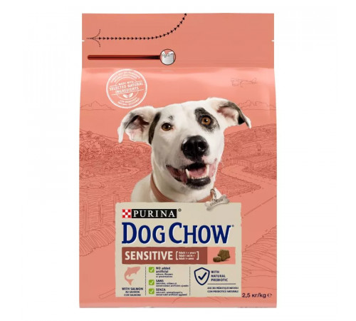 Сухой корм для собак Purina Dog Chow Sensitive с лососем 2,5 кг