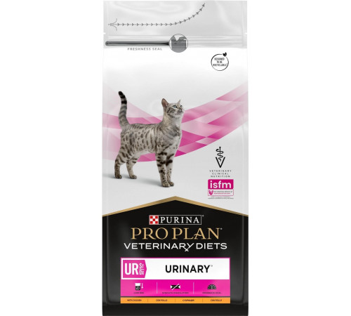 Сухой диетический корм для кошек Purina Pro Plan Veterinary Diets UR Urinary с курицей 1,5 кг