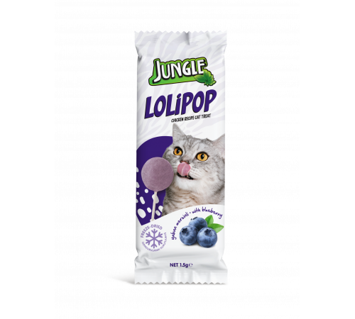 Jungle Леденец для кошек голубика 1,5 г