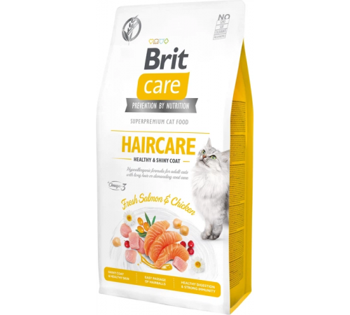 Brit Care Cat Grain-Free Haircare & Shiny Coat корм для кошек 7 кг