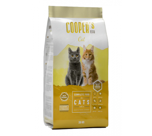 Cooper’s Cat Mix сухой корм для взрослых кошек с курицей 1 кг на развес