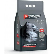 PETSAND Cat Litter Grey Activated Carbon 10 L