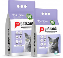 PetSand наполнитель для кошачьего туалета с лавандой 10 л