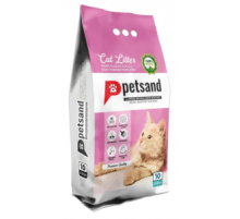 PetSand наполнитель для кошачьего туалета с ароматом детской присыпки 10 л