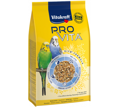Vitakraft PRO VITA® корм для волнистых попугаев 800 г