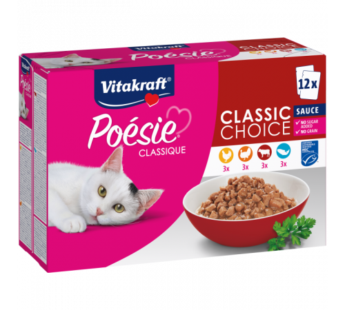 Poésie® Classique Multipack Classic Choice влажный корм для взрослых кошек 12 × 85 г