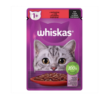 WHISKAS Говядина в соусе 85 г