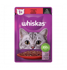WHISKAS Говядина в соусе 85 г