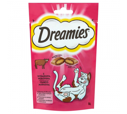 Dreamies лакомство для кошек с говядиной 60 г