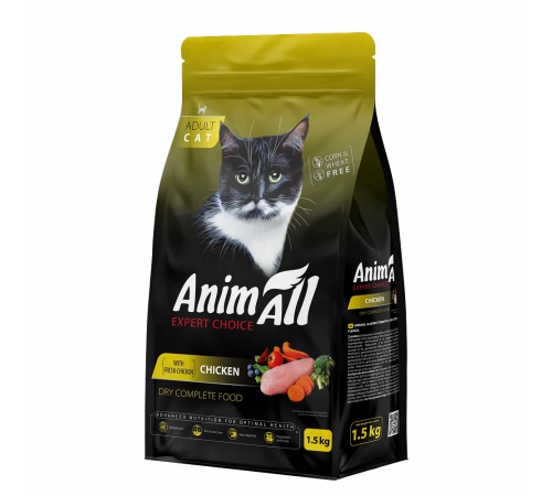 AnimAll Expert Choice Adult Cat Chicken, 1,5 кг